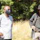 Director Raoul Peck and actor Josh Hartnett in the documentary Exterminate All The Brutes